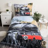 Jerry Fabrics Pamučna dječja posteljina za krevet za jednu osobu 140x200 cm Train – | shoptok.hr