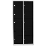 Hanah home Js1017Sı GreyBlack Locker Storage Cabinet | ePonuda.com
