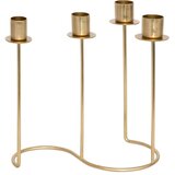 Atmosphera Svećnjak Margy 23x12x20 metal zlatna (204307)