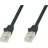 ICOC CCA5U-0025-BKT kabel za omrežno povezovanje Črna 0,25 m Cat5e U/UTP (UTP)