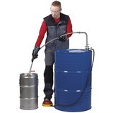  Črpalka za topila, iz nerjavnega jekla, upravljanje z nogo, z iztočno cevjo in ventilom, 20 l/min | Shoptok.si
