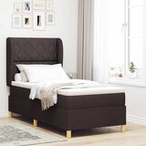  Krevet s opruga kutije Tamno smeđa 190 x 90 cm tkanina | shoptok.hr
