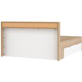 Tvilum Bračni krevet u dekoru hrasta s prostorom za odlaganje bez podnice 160x200 cm u prirodnoj boji Ikast – | shoptok.hr