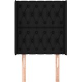  Uzglavlje s ušima crno 83x16x118/128 cm od tkanine | shoptok.hr