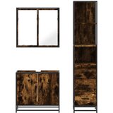  3-dijelni set kupaonskog namještaja boja hrasta drveni | shoptok.hr