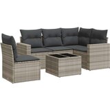 vidaXL 6-dijelni set vrtnih sofa od poliratana s jastucima svjetlosivi | shoptok.hr