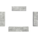 3 TV omarica 5 pcs Betonsko siva - - Siva - 65.4 - 31 x 29,5 x 100 cm - 2025-vidaXL-Uvoz_2 | Shoptok.si