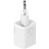 Baseus Super Si brzi punjač adapter, 1C, 25W, USB-C-USB-C 1 m kabel, bijeli | shoptok.hr