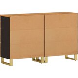  Bočni ormarići 2 kom smeđe-crni 60x33 5x75cm masivno drvo manga | shoptok.hr