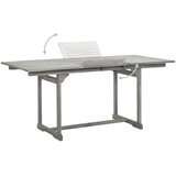  Vrtna jedilna miza (120-170)x80x75 cm trden akacijev les, (20665609) | Shoptok.si
