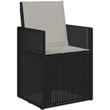  Vrtni set za objed s jastukom 3 pcs Antracit i Svjetlosiva PP | shoptok.hr