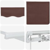 Tenda na ručno uvlačenje smeđa 500 x 300 cm | shoptok.hr