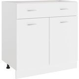 vidaXL Spodnja omarica s predalom bela 80x46x81,5 cm Cene