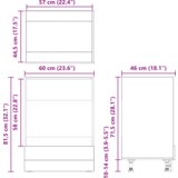 Ormarić za pećnicu stari drvo 60x46x81 5 cm od inženjerske drvene | shoptok.hr