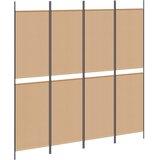  4-Panelski Paravan Bež 200 x 200 cm Tkanina | shoptok.hr