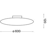 Ideal lux - plafonsko svetlo smarties 3xE27/42W/230V prečnik 60 cm belo | Eponuda.com