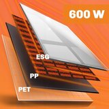 Berdsen BD-984 infrardeči panel grelnik 600 W Wi‑Fi bela | Shoptok.si