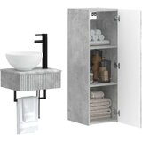  Set namještaja za kupaonicu 2 kom. Betonska siva 33 x 34,5 x 100 cm | Shoptok.si