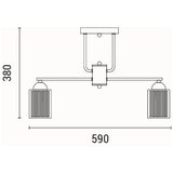  Plafonski luster MADISSON 5xE27/60W/230V | Eponuda.com