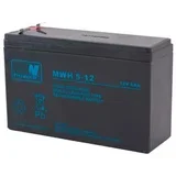 MPL MW POWER MWH 5-12L UPS battery Lead-acid accumulator VRLA AGM Maintenance-free 12 V 6 Ah Black
