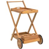 Kolica za posluživanje 54 x 87 x 90 cm od masivnog drva bagrema | shoptok.hr