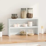  Kuhinjski stalci koji se mogu složiti 2 kom bijeli 50x15x16 cm | shoptok.hr