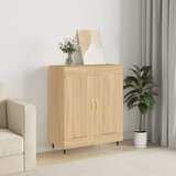 vidaXL Komoda sonoma hrast 69,5x34x90 cm inženirski les | Shoptok.si