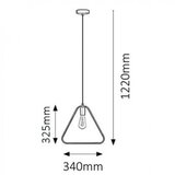 Rabalux levi pendantik triangular E27 max 60W crna industrijska rasveta Rabalux levi pendantik triangular E27 max 60W crna industrijska rasveta Slike