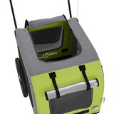 vidaXL Zeleni voziček za pse Poliester, Jeklo 124 x 53 x 53 cm Zložljiv | Shoptok.si