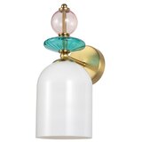  Zidna lampa TROPEA 1xE27/15W/230V zlatna/zadimljena ružičasta/plava/bela | Eponuda.com