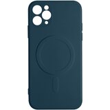 AVIZAR Magsafe iPhone 11 Pro Max silikonska fleksibilna notranja mehka torbica Mag Cover - polnocno modra, (20639966) Cene