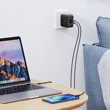 Ugreen Zidni punjač (70867) - 2x USB-C, PD, GaN 66W, 3.3A - crni | Eponuda.ba