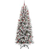 vidaXL Umjetno božićno drvce s stalakom Bijelo 78 x 78 x 210 cm | shoptok.hr