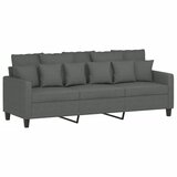  3-dijelni set sofa s jastucima tamnosivi od tkanine | shoptok.hr