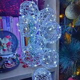  novogodišnje sijalice - mrežaste kugle - bela | ePonuda.com