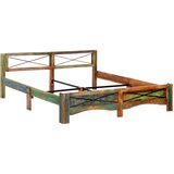  Okvir za krevet od masivnog obnovljenog drva 180 x 200 cm | shoptok.hr