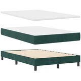  Krevet s opruga kutije Tamnozelena 120 x 190 cm Baršun | shoptok.hr