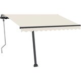  Ročno zložljiva tenda z LED lučkami 300x250 cm krem, (20728989) | Shoptok.si