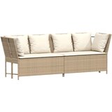 4-dijelni set vrtnih sofa s jastucima bež od poliratana | shoptok.hr