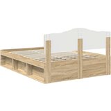 Konstrukcija postelje Sonoma 140 x 200 cm Masivno borovo les, (5000102221) | Shoptok.si