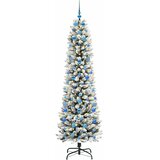  Umjetno božićno drvce Bijela 210 cm PVC i Metal i Plastika | shoptok.hr
