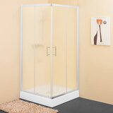 Kolpa San kotna tuš kabina 90x90 cm SQ LINE TKK 90/CH srebrni profili 511020 chincilla steklo | Shoptok.si