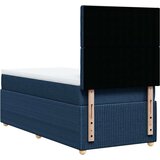  Krevet s oprugama i madracem plavi 90 x 190 cm od tkanine | shoptok.hr