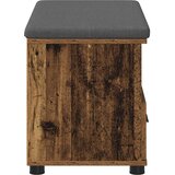  Klupa za hodnik s jastukom s policom Staro drvo 80 x 38 x 46 cm | shoptok.hr