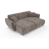 Ropez Smeđe-siva sofa od šenila s ležaljkom 252 cm Nelia Big – | shoptok.hr
