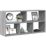 vidaXL Stenska polica siva sonoma 100x25x50 cm inženirski les Cene