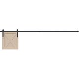 vidaXL Komplet kliznih vrata ormarića 213 cm ugljični čelik | shoptok.hr