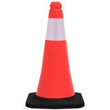 vidaXL Odsevni prometni stožci z močnimi podstavki 10 kosov 50 cm | Shoptok.si