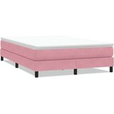 Box Spring krevet bez madracem ružičasti 160x220 cm baršun | shoptok.hr