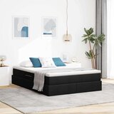  Krevet s madracem i skladištem Crna 140 x 190 cm Poliester | shoptok.hr